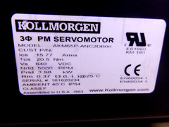 Kollmorgen AKM65P-ANC2DB00 Brushless DC Servo Motor 3.98 KW, 5000 Rpm, 640 Vdc