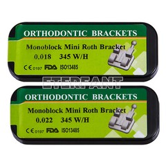 20PCs TERFANT Dental Ortho Bracket Brace Monoblock MIM Mini ROTH 018 345Hook