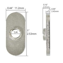 20 Packs 1/4″-20 Centered Hole Sliding T-Nuts for 10 Series T Track