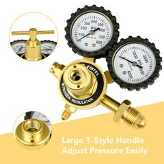 Nitrogen Regulator, 0-800 PSI, 0-4000PSI Output Pressure,CGA580 Inlet Connection