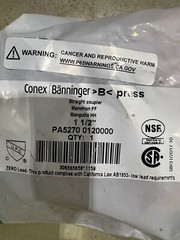 Banninger Conex press copper Straight Coupler , 1-1/2 PA5270-0120000