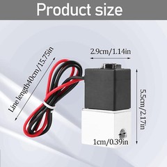 1/8″ Inch Direct Acting Fast Response Electric Air Water Solenoid Valve 12V DC