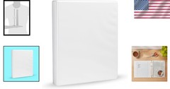 Versatile 1-Inch White 3-Ring Binder with Pockets for Efficient Document Storage