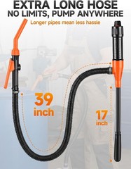 Eco-Friendly Portable Siphon Pump: No Spills, Quick Transfers, Universal Fit