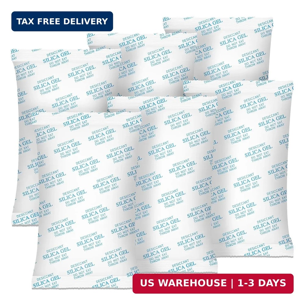 Large Desiccant Packs, 500 Gram 10 Packs Silica Gel Packets, Silica Gel Car Dehu
