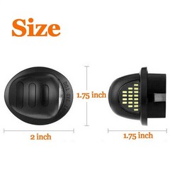 Two 6000K ultra bright license plate lights, suitable for Ford vehicles USA