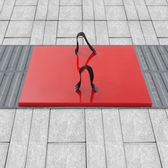 PU Concrete Stamp Mat for Floor and Wall Seamless Texture Panels Mould