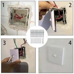 10Pcs 86 Type Wall Box Repair Tool Electrical Light Switch Socket Junction St…