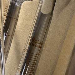 Glass Graduated Cylinder Set w/ Cleaning Brushes 10mL & Small Size Open Box