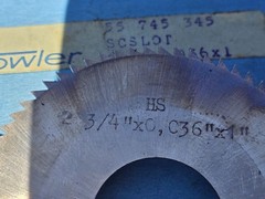 FOWLER , POLAND, 2-3/4″ x .036″ x 1″ SLITTING SAW Blade, NEW