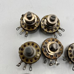 7 Vintage AB Allen Bradley Potentiometer Lot Various Values