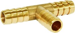 1/4″ T-Shaped Brass Hose Fitting – Easy Connect 3-Way Union for Water/Fuel/Air