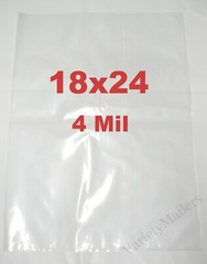 7 EXTRA THICK Plastic Bags 18” x 24” Clear 4 Mil Storage Bags 18×24