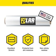 4 Pack Clear Stretch Wrap 15″ x 1200 ft PE Film Heavy-Duty Pallet
