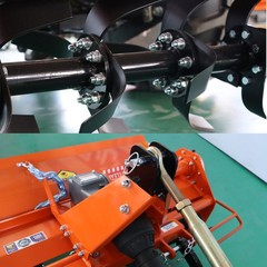 3 Point 45″ Rotary Tiller Attachment Fits Cat 1 Tractor PTO Driven Work 5″ Deep