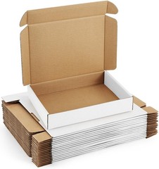 Shipping Boxes 7x5x2 inches White Small Mailing Boxes 25 Pack Cardboard Corrugat