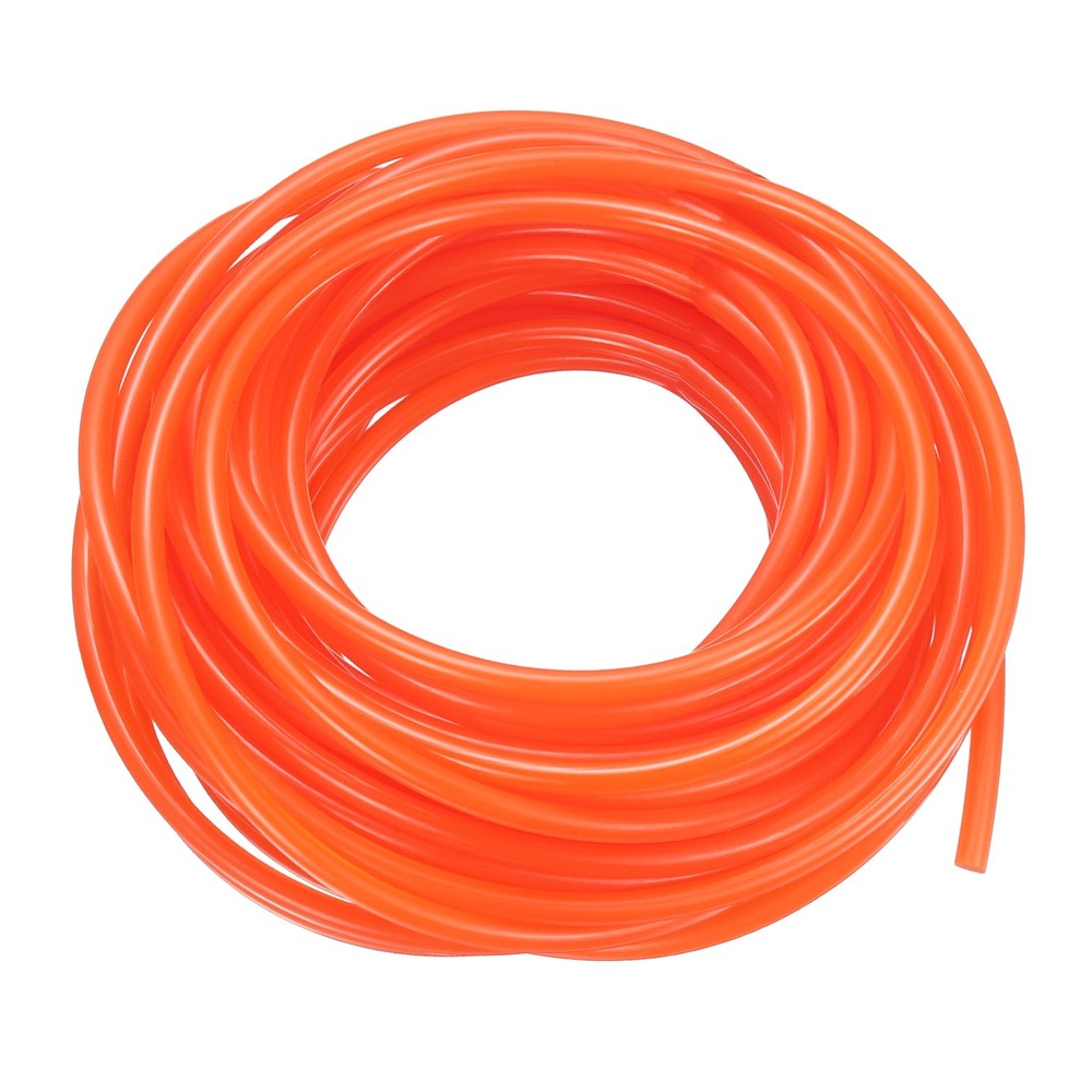 PU Transmission Belt 3.5mm Dia 16.4ft (5 Meters) Length (Smooth Surface, Orange)