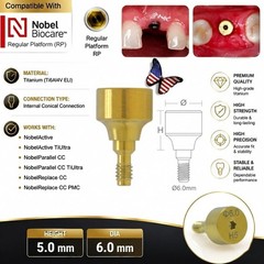 US Nobel Active Nobel Parallel CC Healing Abutment Compatible Conical Connection