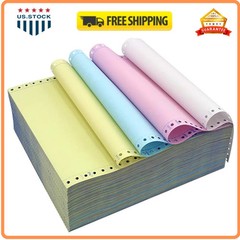 3-Ply Carbonless Continuous Form Paper 9.5 x 11 Inch Dot Matrix 333 Sets