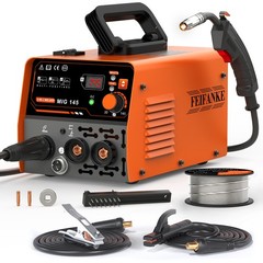 145A MINI MIG Welder 110V, Flux Core/Lift TIG/Stick Welder & TIG Welding Torch