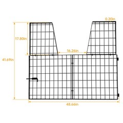 49″ X 42″ Heavy Duty Barn Stall Gate Two-Way Door Horse Stall Gate Steel