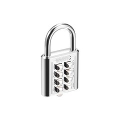 uxcell 8-Digit Combination Padlock Push Button Lock for Locker Silver Tone
