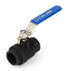 U.S. Solid 2-Way Manual Ball Valve 3/4 in Female Carbon Steel Full Port