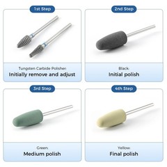 Dental Bur Resin Base Hidden Denture Polishing Acrylic HP for Straight Handpiece
