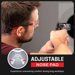 Clear Safety Glasses for Men and Women with Anti-Fog and Scratch Resistant Wrap