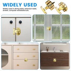 2 Pack Dining Table Locks Metal Spring Table Leaf Buckle Latches