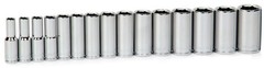 1/2″ Drive,10mm to 24mm,6-Point Deep SUPERTORQUE™Socket Set 15pcs Williams 32947