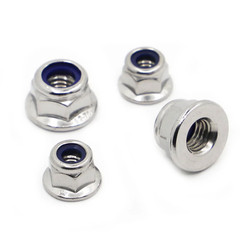 M3-M12 Nylon Insert Lock Nut Stainless Steel Galvanized Nylock Flange Nut