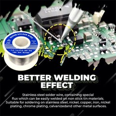 Aluminum Stainless Steel Lighter Solder Flux Paste + Wire Soldering Wire Tool