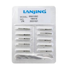 Dental Diamond Burs FG Round End Taper Pear Football Fine Coarse Grit 850 856