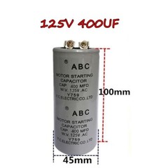 New 400mfd 400UF 125VAC ABC CD60 Motor Start Capacitor HVAC 125V