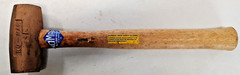 No-Mar #4 Copper Hammer Hickory Handle No-Spark 1-3/4″ DIA