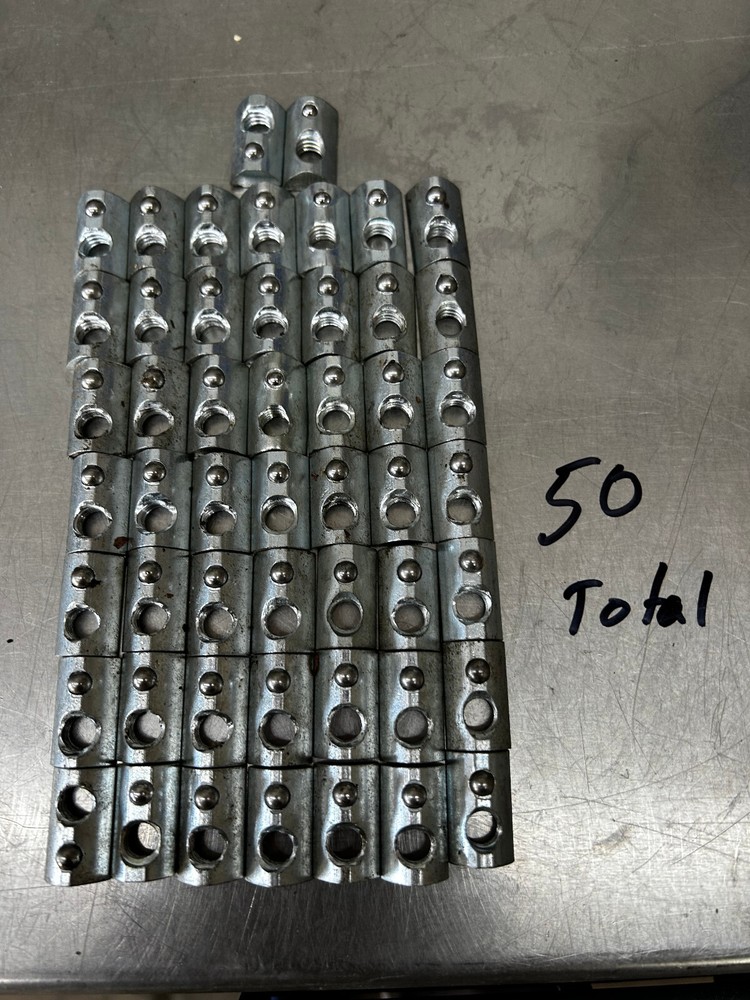 Lot of 50 80/20 8020 3917 5/16-18 Roll-In T-Nut with ball spring for 15 Series