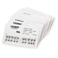 100X AZDENT Dental Orthodontic Bracket Braces Mini Roth Slot.022 Hooks 3-4-5