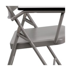 Flash Furniture Ralph Premium Steel Folding Chair with Right Handed Tablet Arm