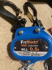 Mini Chain Hoist 1/2 Ton 1100Lbs Capacity 10Ft Lift Manual Lever Chain Hoist …