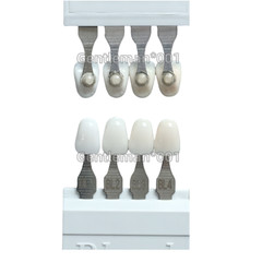 4Colors Dental Bleached Shade Guide Bleached Chart Teeth Whitening Based Vita