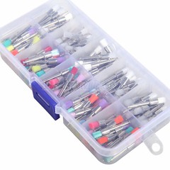 200 * Mixed Color Nylon Latch Flat Dental Polishing Polisher Prophy Brushes