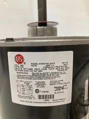 US Motors Condenser Fan Motor K55HXTEC-8578 Emerson 1/4 HP, 460V, 1 PH, 825 RPM