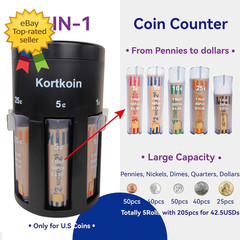 Automatic Coin Sorter 5 In 1 Coin Counter Machine Coin Wrappers Change Sorting