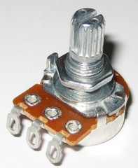Audio (A) Taper 50k Ohm Potentiometer – 6mm (1/4″) Shaft – 1/8 Watt 50000 Ohm