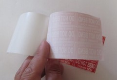 120 Do Not Bend 1-1/2″ x 1″ FRAGILE DO NOT DROP Stickers Waterproof 120 Pcs RED