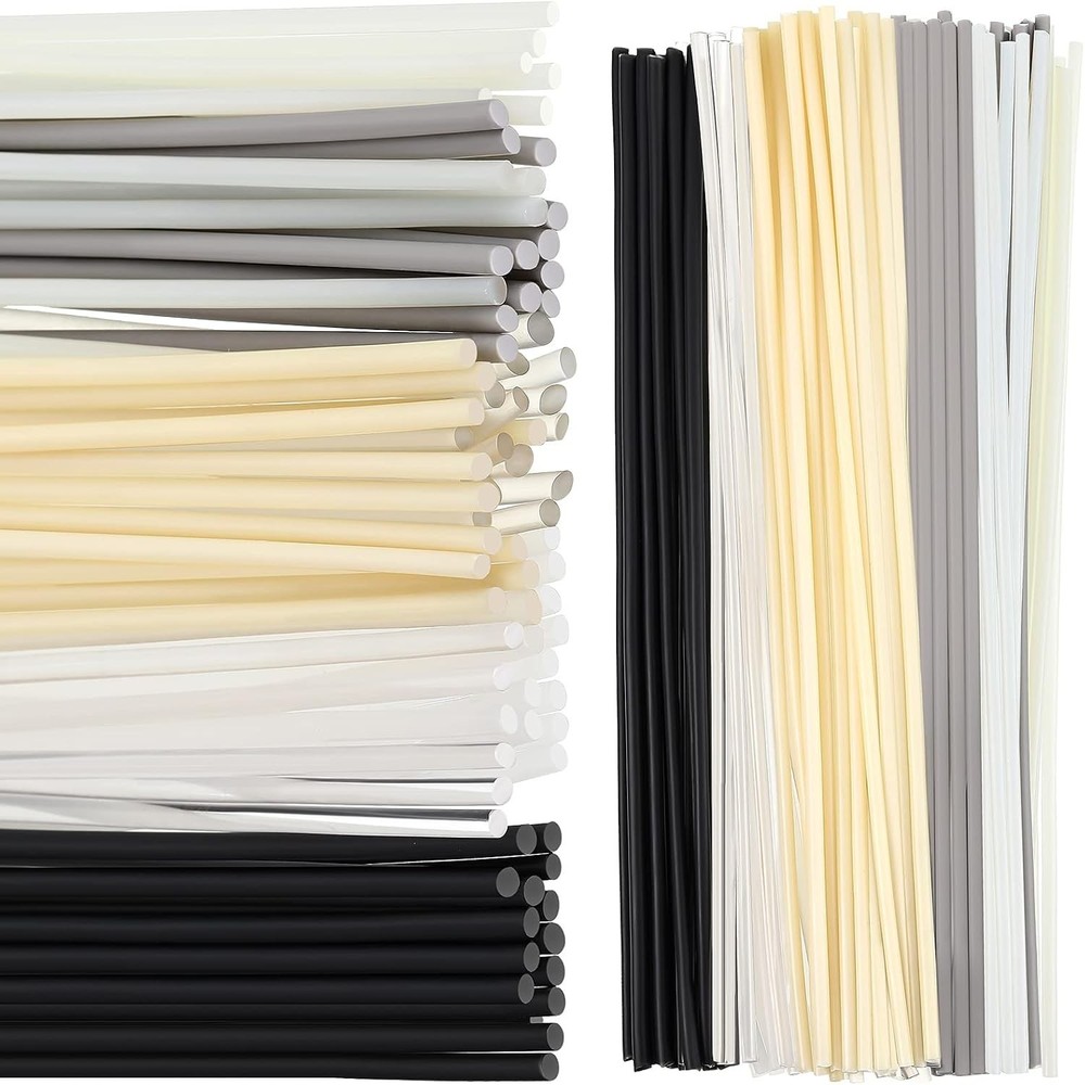 78 Pieces Plastic Welding Rods, 1/8 Inch Diameter (3mm) Round Sticks, PU PP ABS