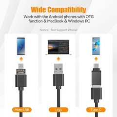 5.0MP HD USB Borescope Inspection Camera Auto-Focus Endoscope for Android