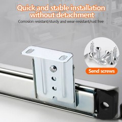 22″x27″ Steel Keyboard Tray Under Desk Drawer Sliding Pull Out w/360° Mouse Tray