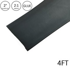 2:1 Heat Shrink Tubing Tube 2″ Black Glue Waterproof Dual Wall Wires Wrap